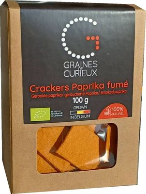 Crackers paprika fumé - GRAINES DE CURIEUX