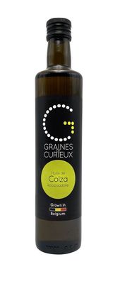 Huile de colza nature 500ml -  GRAINES DE CURIEUX