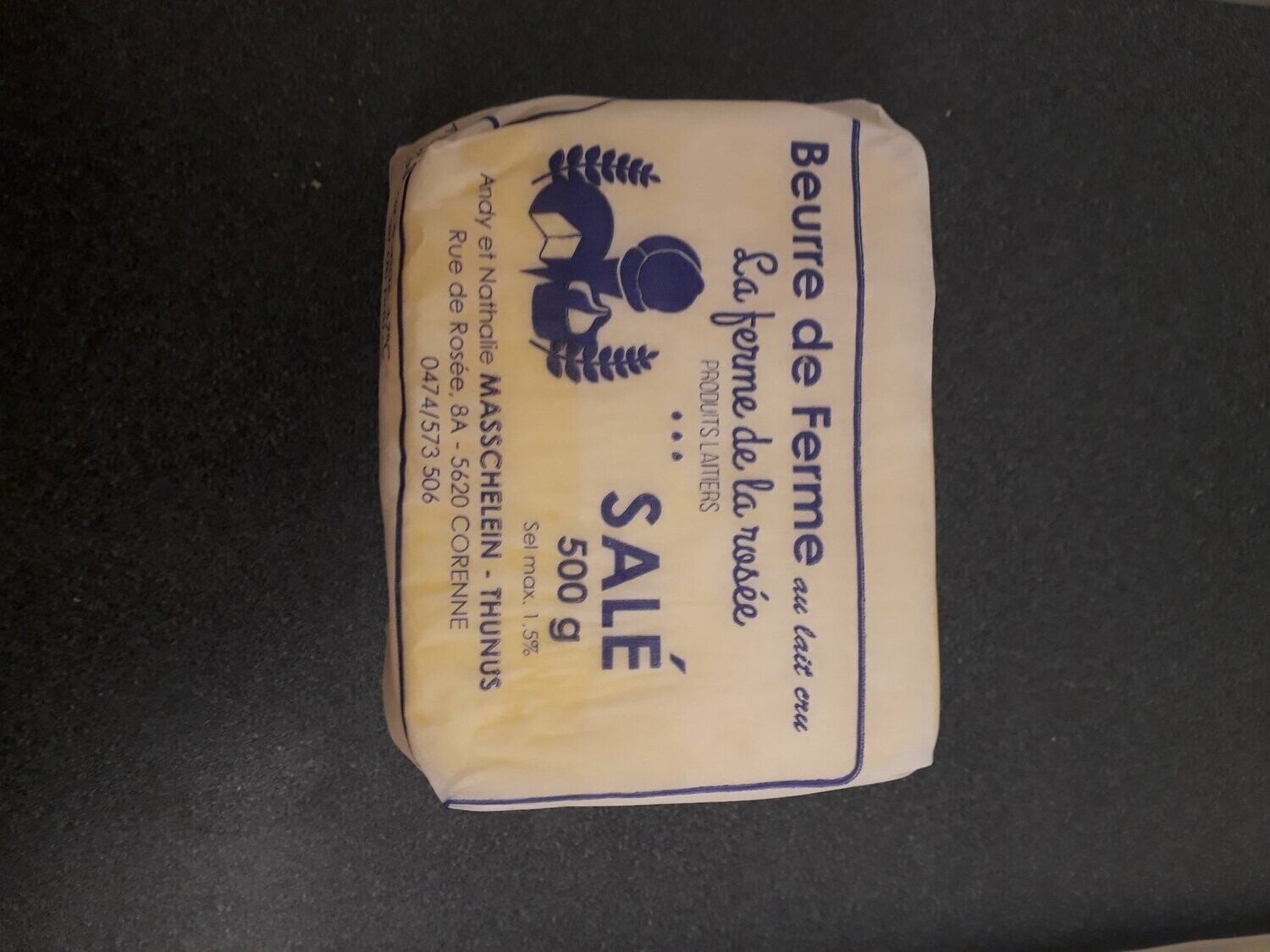 Beurre salé 500 gr - F. DE LA ROSEE