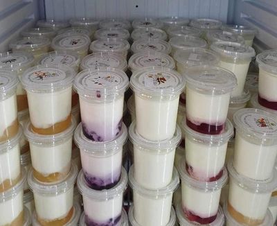 Yaourt chèvre - Poire/banane - COCOTTES BIO