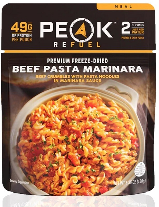 Peak Refuel Beef Pasta Marinara
