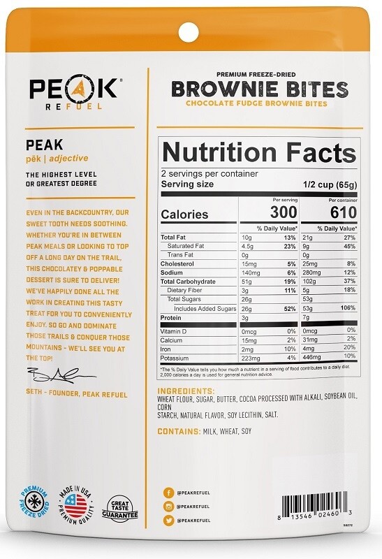 Peak Refuel Chocolate Fudge Brownie Bites