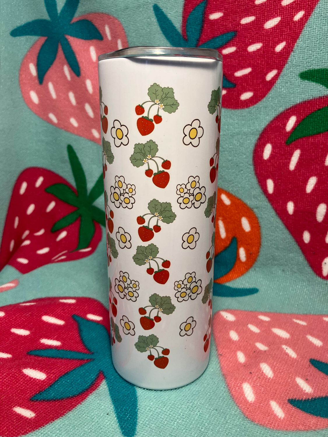 Strawberry 20oz Skinny Tumbler