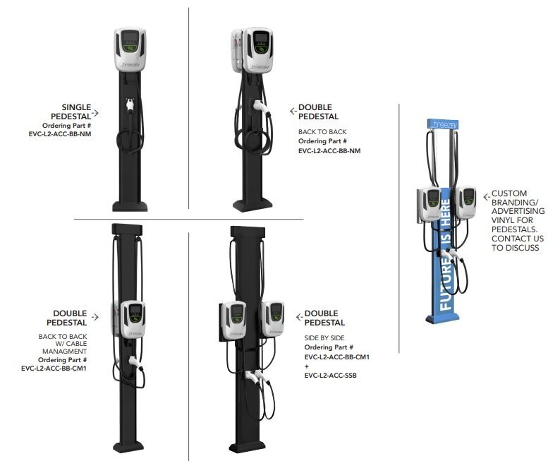 BREEZEV LEVEL 2 SMART EV CHARGER - w/1yr subscription to Switch
