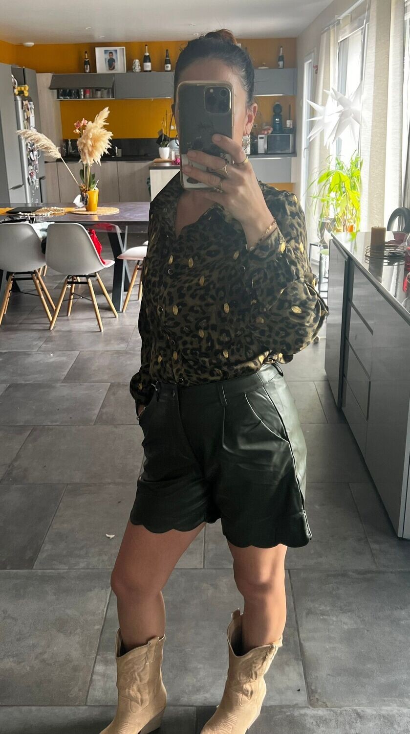 Short Simili Cuir M