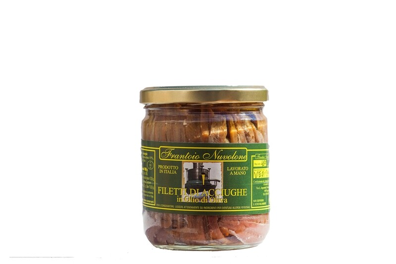 ACCIUGHE IN OLIO DI OLIVA VASETTO DA 500 GR