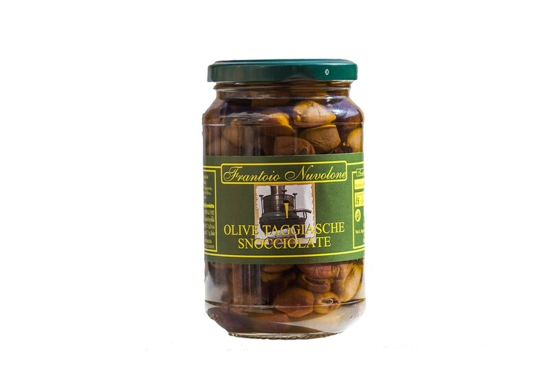 OLIVE SNOCCIOLATE IN OLIO DI OLIVA VASETTO DA 370 GR.