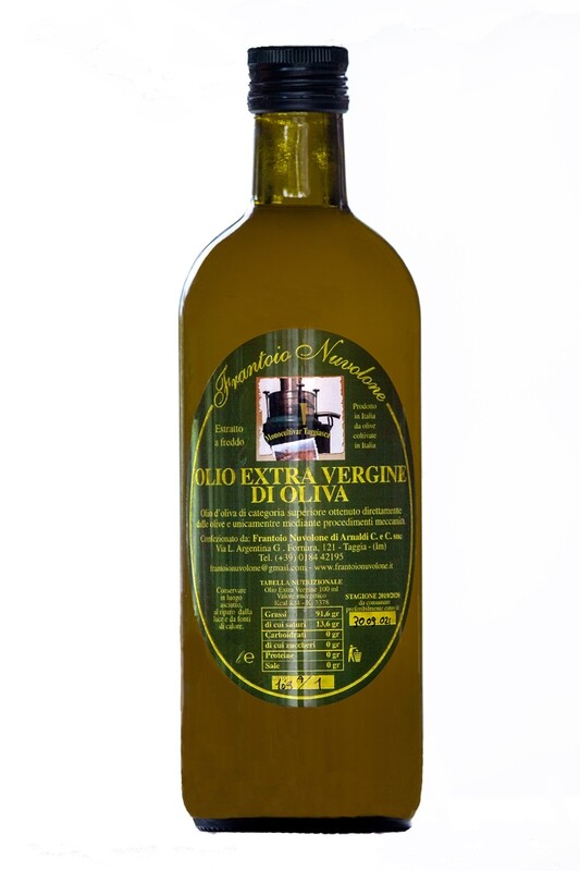OLIO EXTRAVERGINE DI OLIVE TAGGIASCHE BOTTIGLIA DA 1 L.