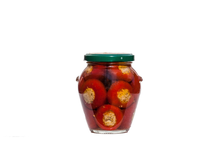 PEPERONCINI SOTT'OLIO RIPIENI CON TONNO CONFEZIONE DA 290 GR. IN VASETTO