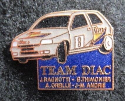 PIN'S RENAULT - CLIO 16S (53)
TEAM DIAC