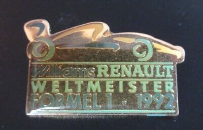 PIN'S F1 -  RENAULT-WILLIAMS (170)
WELTMEISTER - 1992