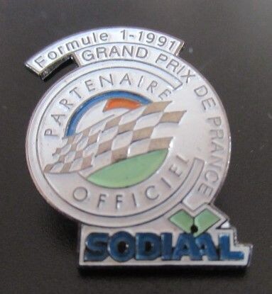 PIN'S F1 -  CIRCUIT NEVERS/MAGNY-COURS (133)
SODIAAL - 1991