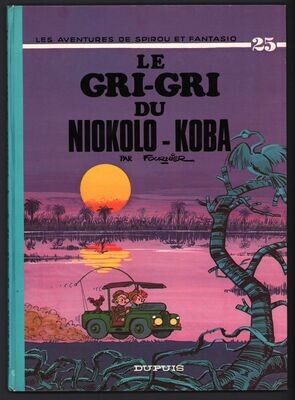 SPIROU ET FANTASIO - (T.25) LE GRI-GRI DU NIOKOLO-KOBA
E.O. 1974
Quasi Neuf (9,5/10)
FOURNIER / DUPUIS