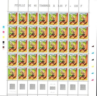 ASTÉRIX  - PLANCHE DE 40 TIMBRES
1999
Neuf (10/10)
UDERZO / ALBERT-RENÉ