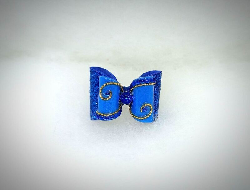 Vanity bleu denin paillette