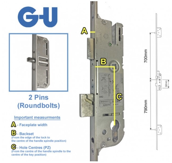 GU 2 Pin Lock