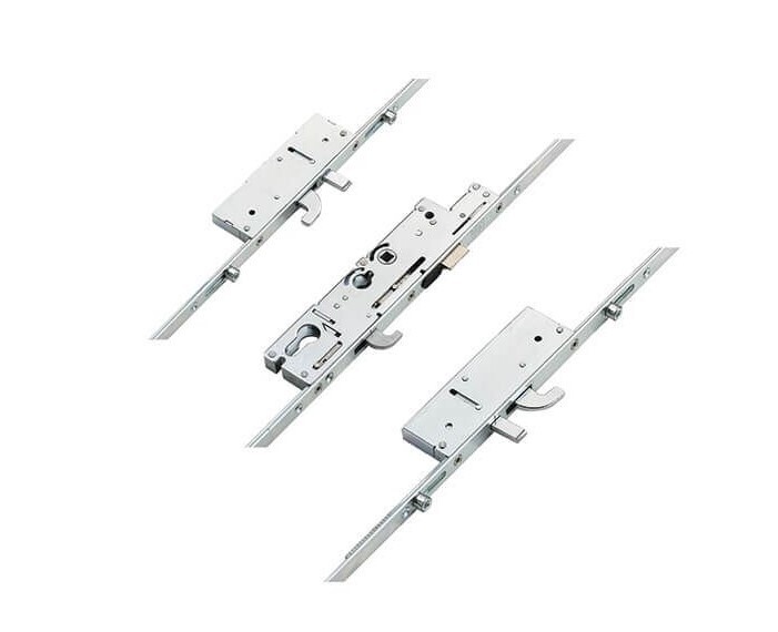 Fullex XL Latch 3 Hooks 2 Anti-Lift Pins 4 Rollers Multipoint Door Lock