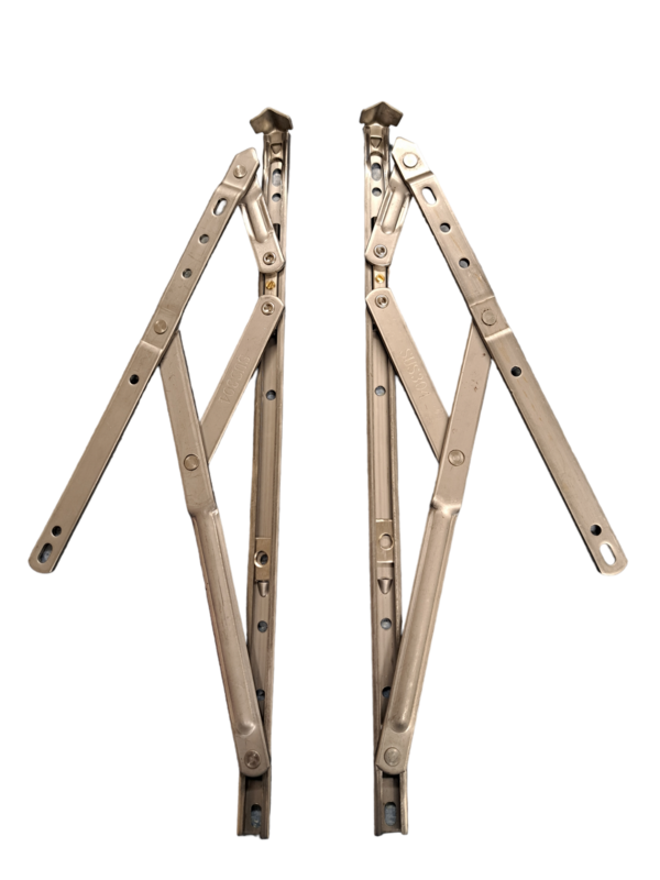 Slimline Window Hinges / Friction Stays 15mm Base Width / 17mm Stack Height 