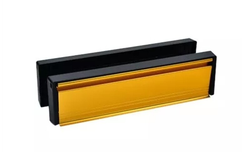 10&quot; TSS Letterplate Gold Anodised 