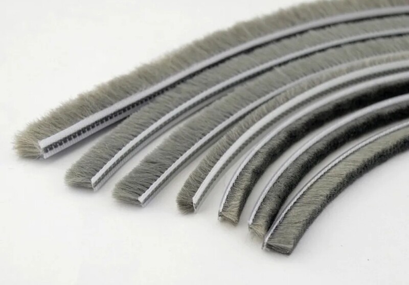 Grey Brush Woolpile - Window &amp; Door Seal 