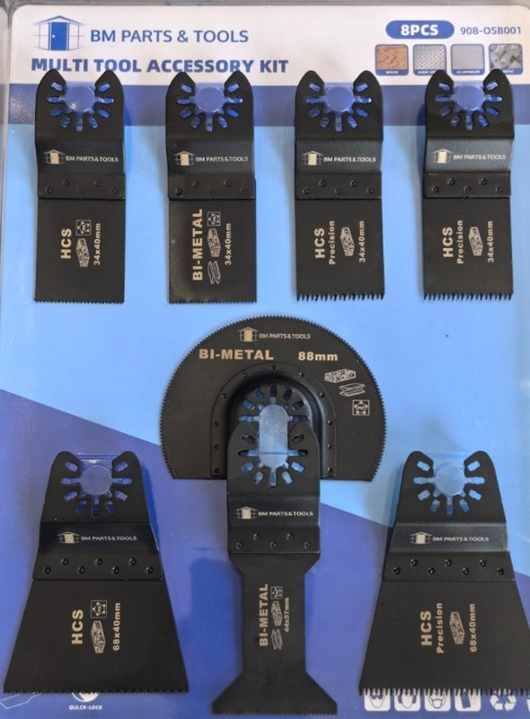 8pc Professional Multi Tool Blades