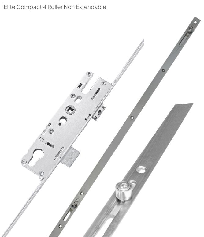 Elite Compact 4 Roller Non-Extendable Lock