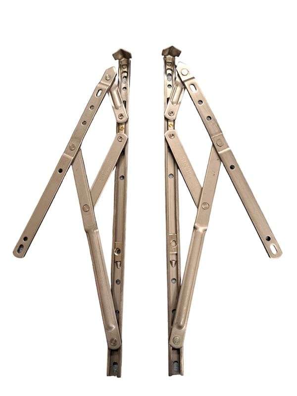 Slimline Window Hinges / Friction Stays 15mm Base Width / 17mm Stack Height 