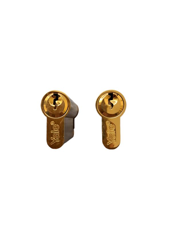 5 Pairs Yale 45/45 Brass Keyed Alike