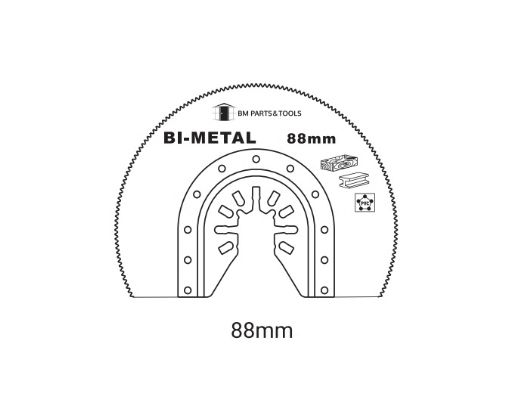 88mm Bi Metal Semi Circular Blade