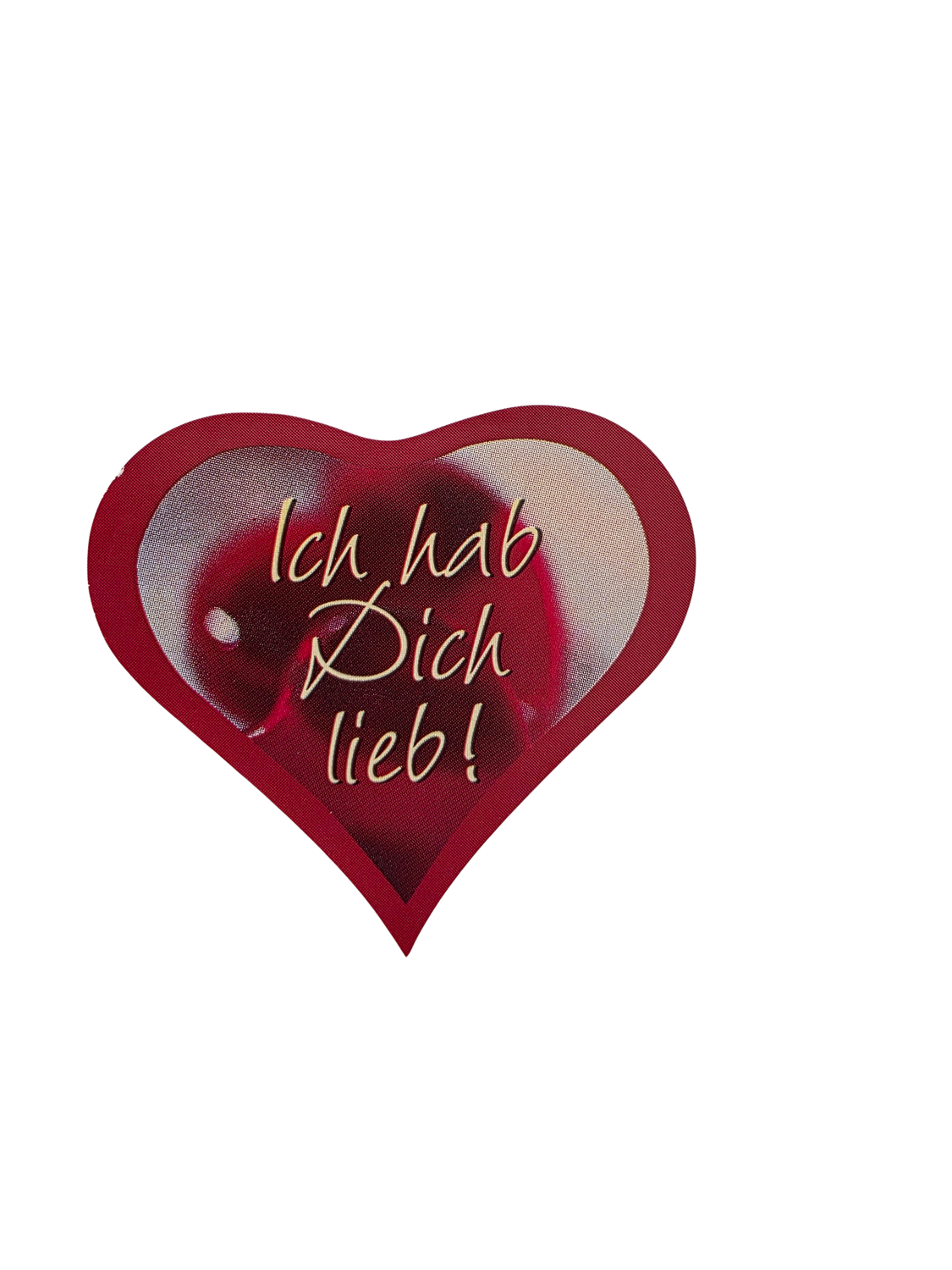 Klebeetikett Herz