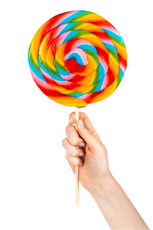 Riesen Sprial Lolly Regenbogen