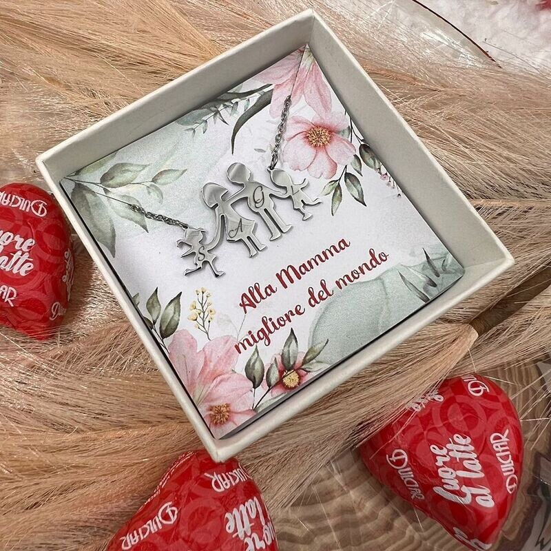 Family  - Collana personalizzata con incisione
