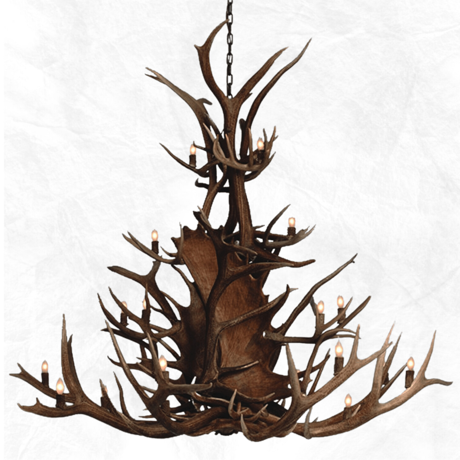24 Light Paul Bunyan Antler Chandelier