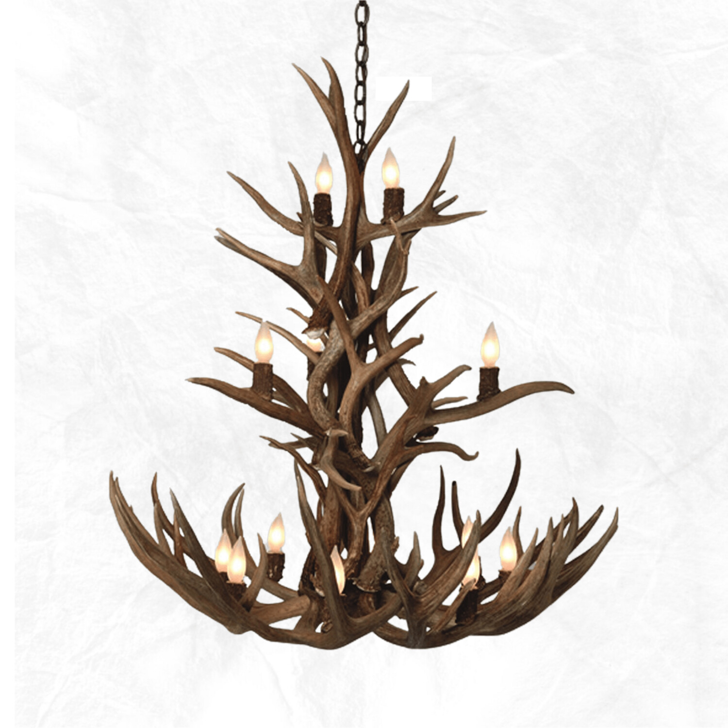 12 Light Cascade Mule Deer Antler Chandelier 12-light-cascade-mule-deer-antler-chandelier