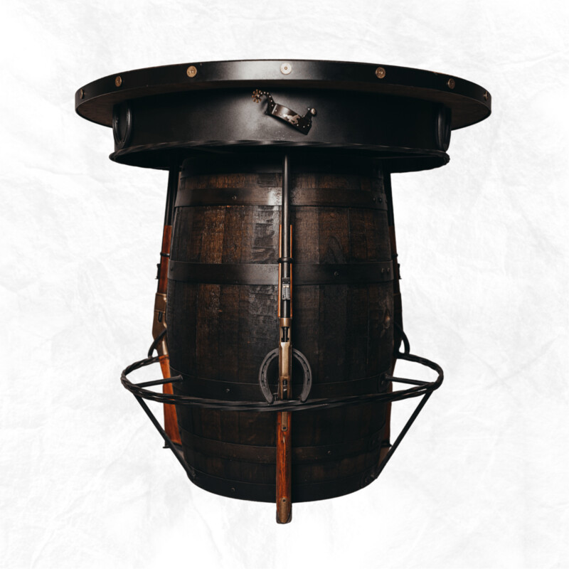 Outlaw Pub Table w/ 4 Rifles