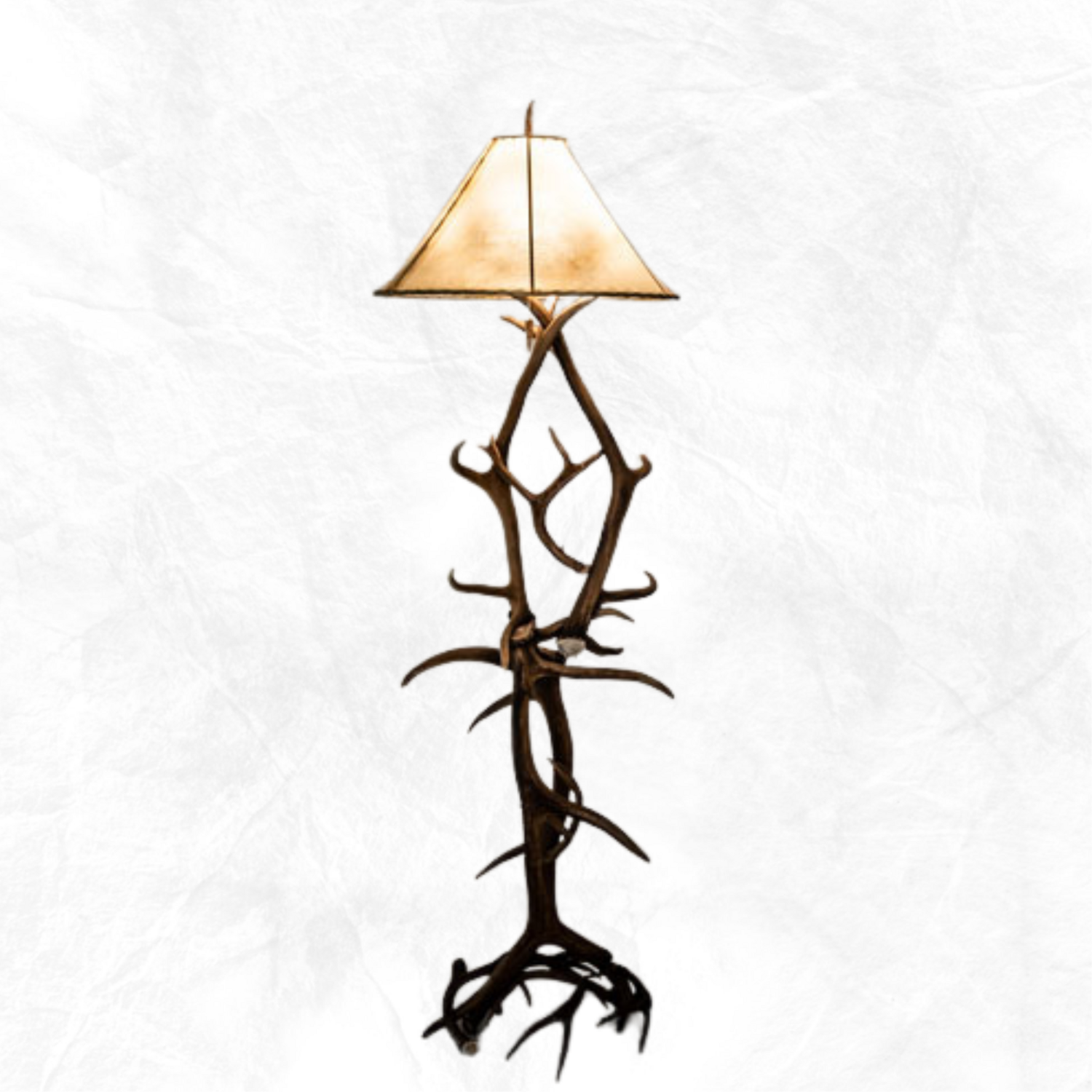 Elk and Mule Deer Standard Floor Lamp