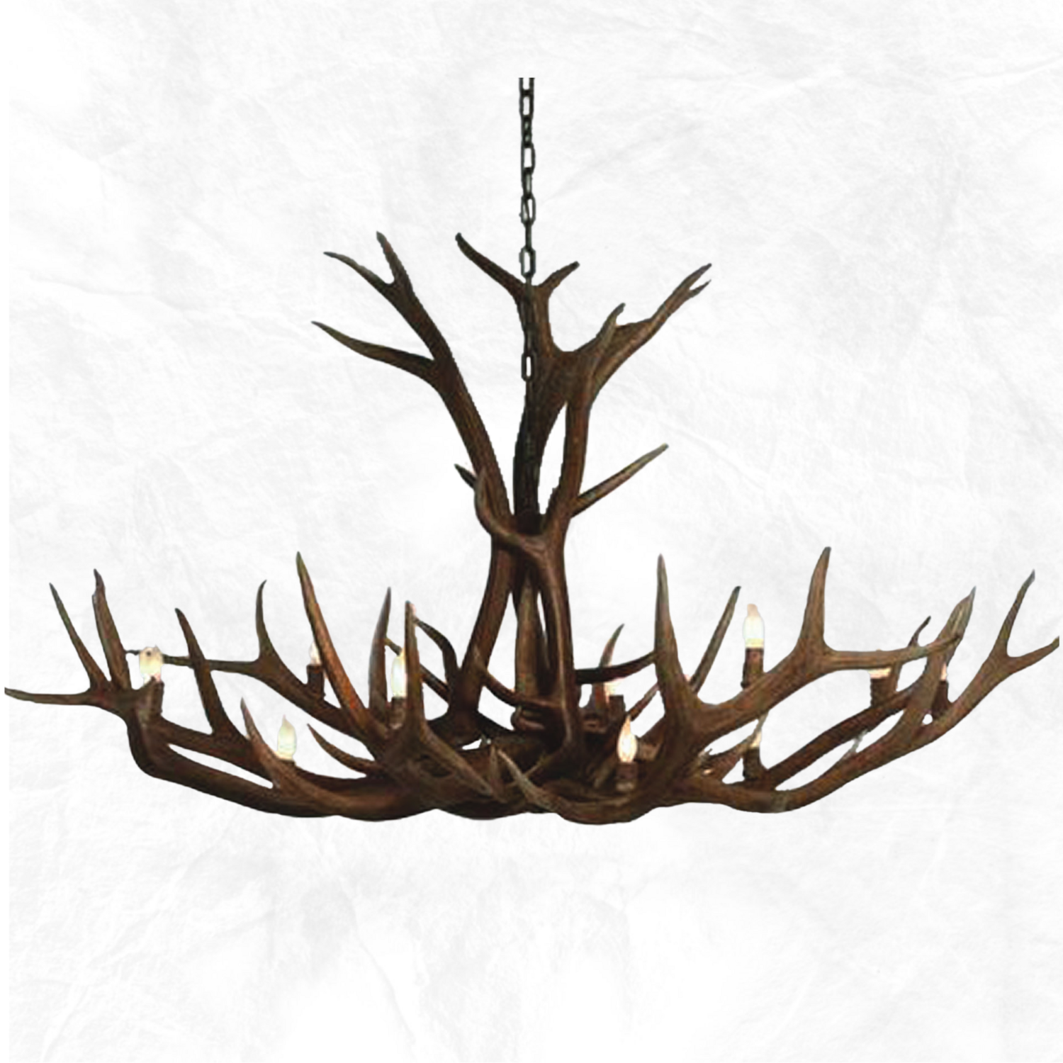 12 Light Elk Antler Chandelier