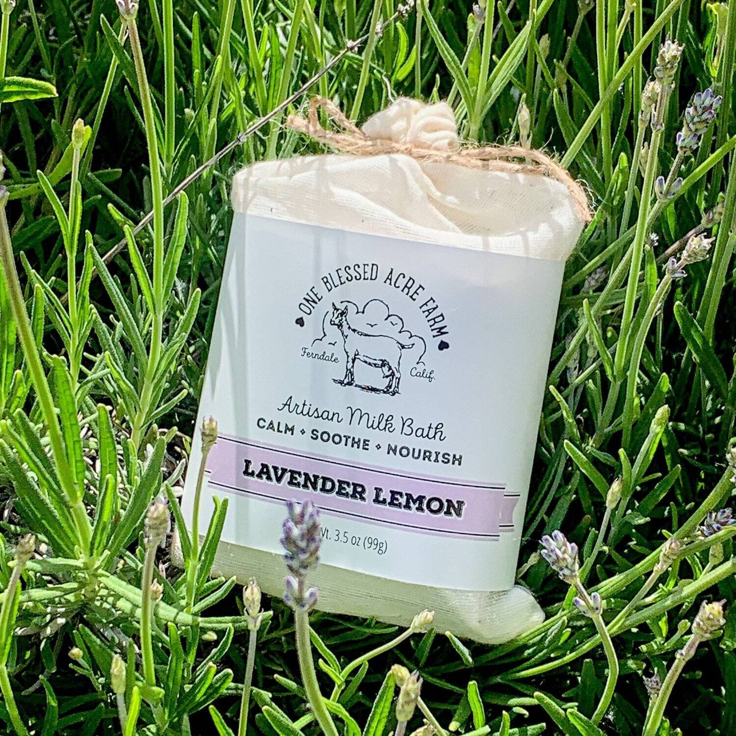 Lavender Lemon Artisan Milk Bath, Goat Milk Tub Tea