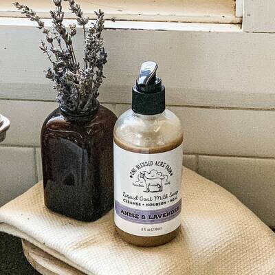 Lavender Anise Goat Milk Liquid Soap for Hand and Body