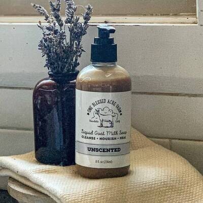 Unscented Goat Milk Liquid Soap for Hand and Body