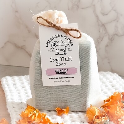 Lilac Goat Milk Soap Bar, Eczema Soap