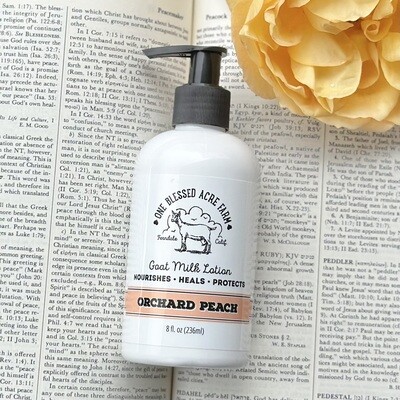Orchard Peach Goat Milk Lotion Hand Lotion Body Lotion