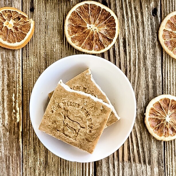 Orange Clove Goat Milk Bar Soap, Natural Cleansing Bar