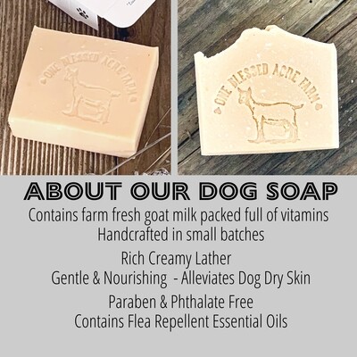 Natural Pest Repellent Dog Shampoo Goat Milk Bar Soap Pet Care Soap Dog Grooming