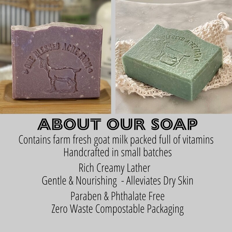 Coastal Mist Goat Milk Bar Soap, Natural Cleansing Bar