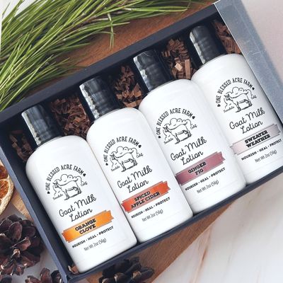 Holiday Lotion Gift Set of 4 Lotion Sampler Set