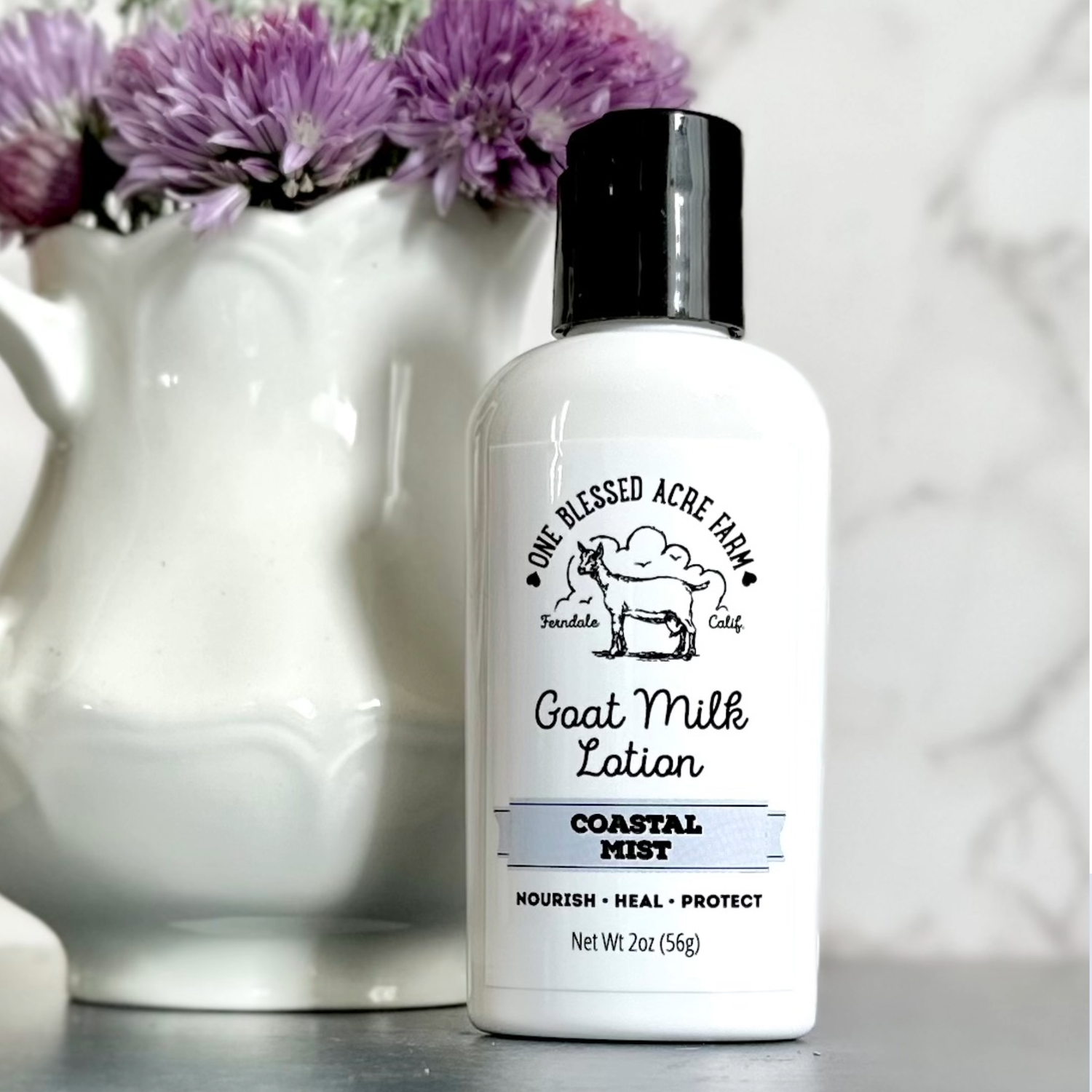 Coastal Mist Goat Milk Lotion for Hand and Body, Lotion + Soap Sets: Single 2 ounce lotion, Add On: No add ons