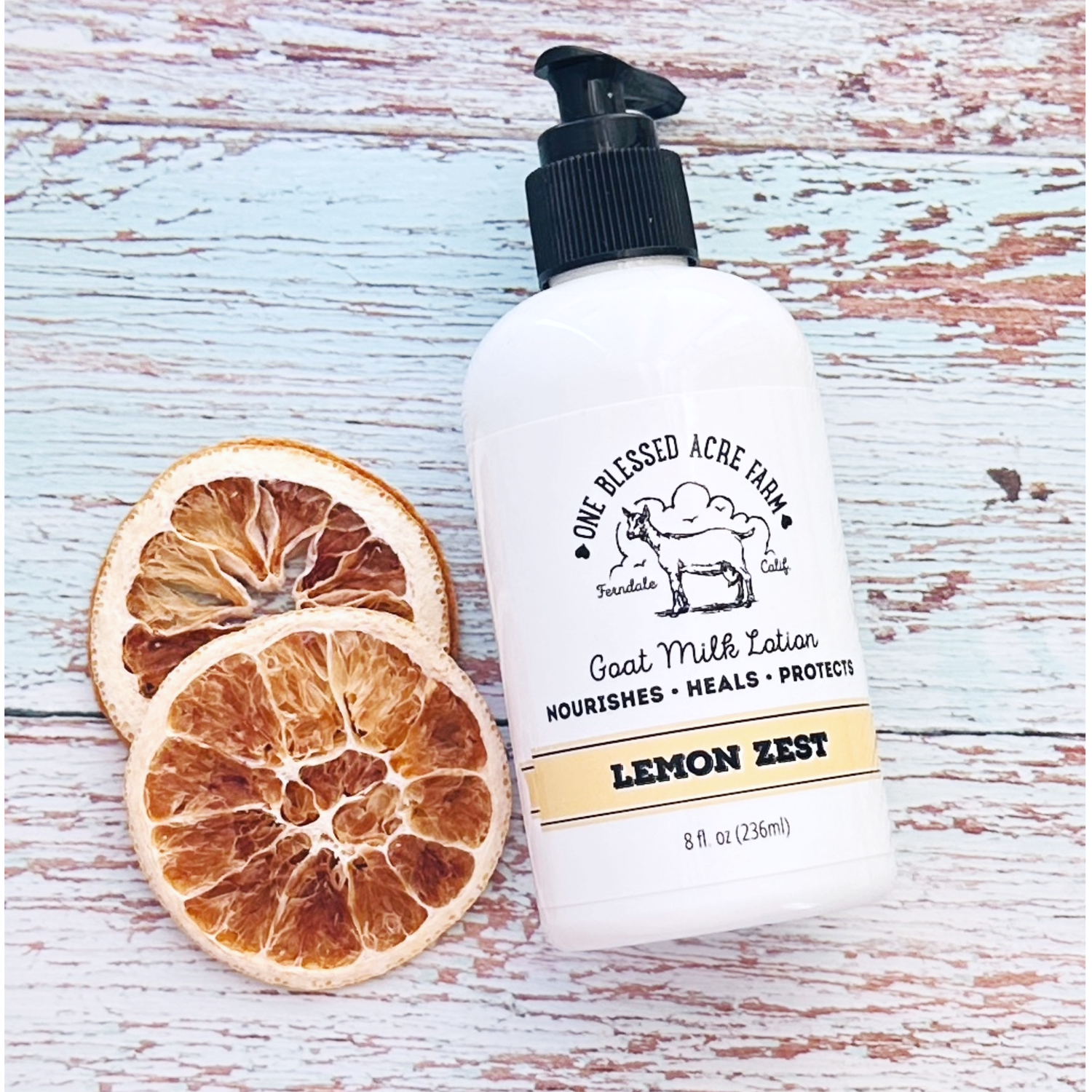 Lemon Zest Goat Milk Lotion Hand Cream Body Lotion, Lotion + Soap Sets: Single 8 ounce lotion, Add ons for gift set: No add ons