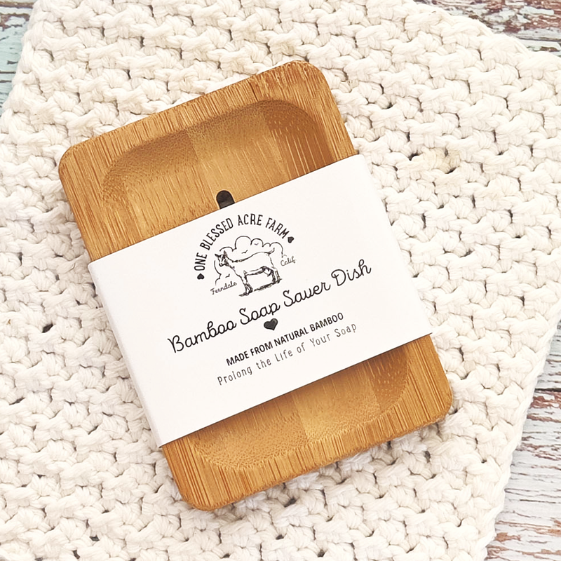 Self Draining Bamboo Soap Dish