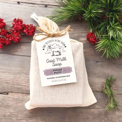 Sugar Plum Goat Milk Bar Soap, Natural Cleansing Bar